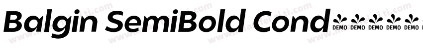 Balgin SemiBold Cond字体转换